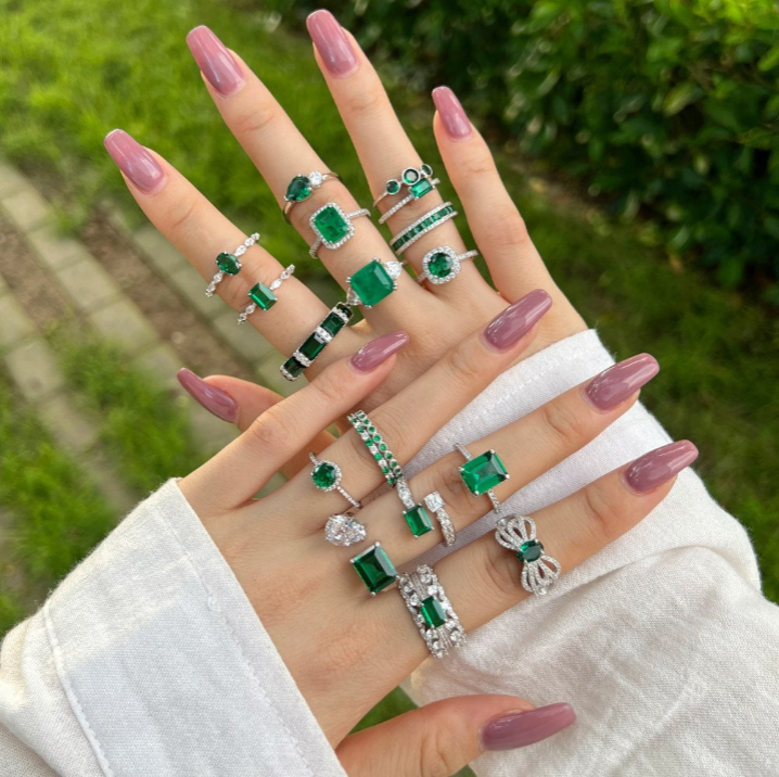 Natural stone rings   天然石戒指