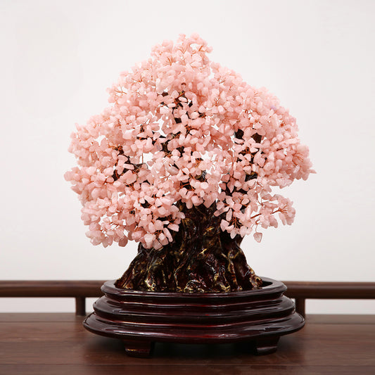 Natural crystal money tree Feng Shui fortune-attracting ornaments