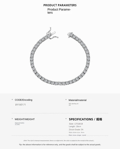 Full row zircon bracelet