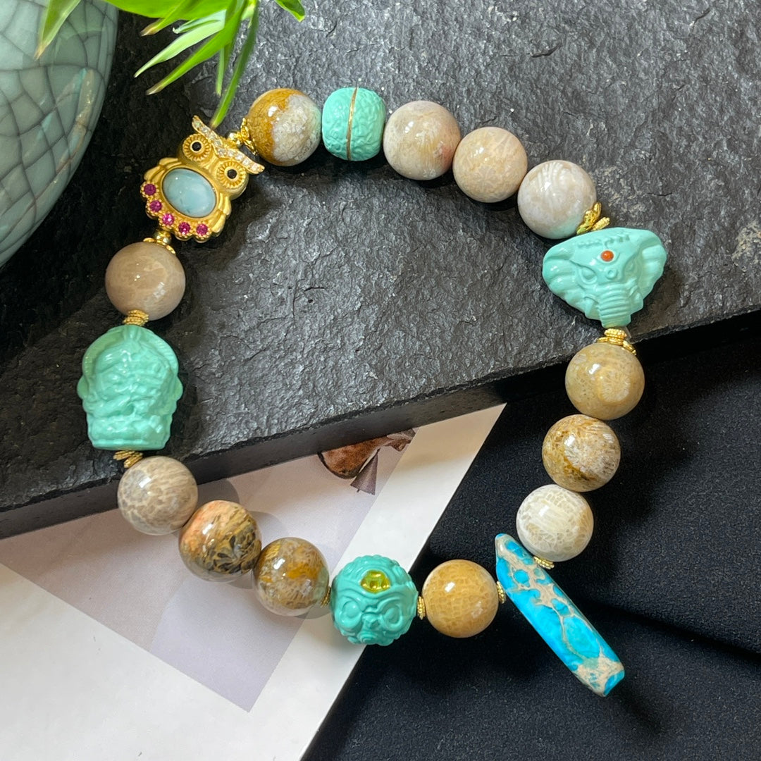 Chrysanthemum Stone Tara Bracelet