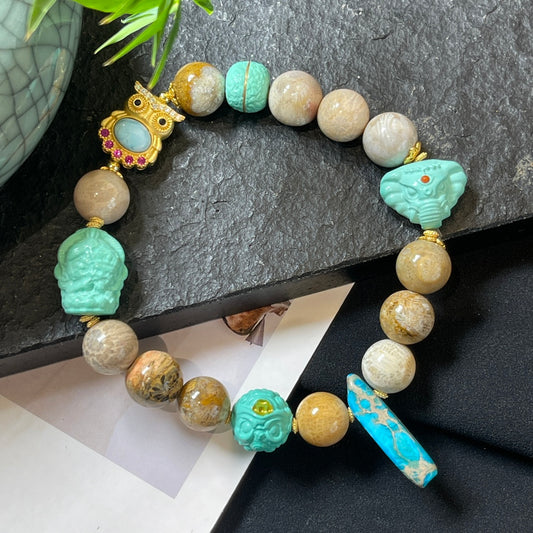 Chrysanthemum Stone Tara Bracelet