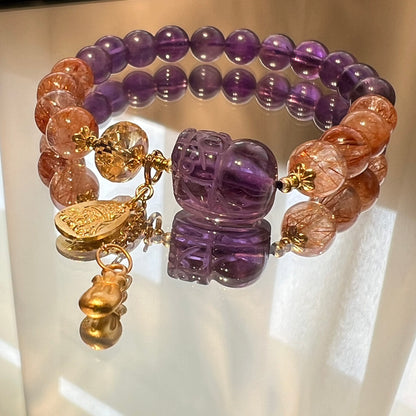 Amethyst Pixiu Bracelet