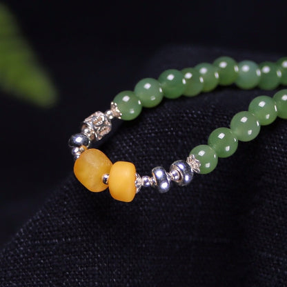 Chinese style natural jasper bracelet