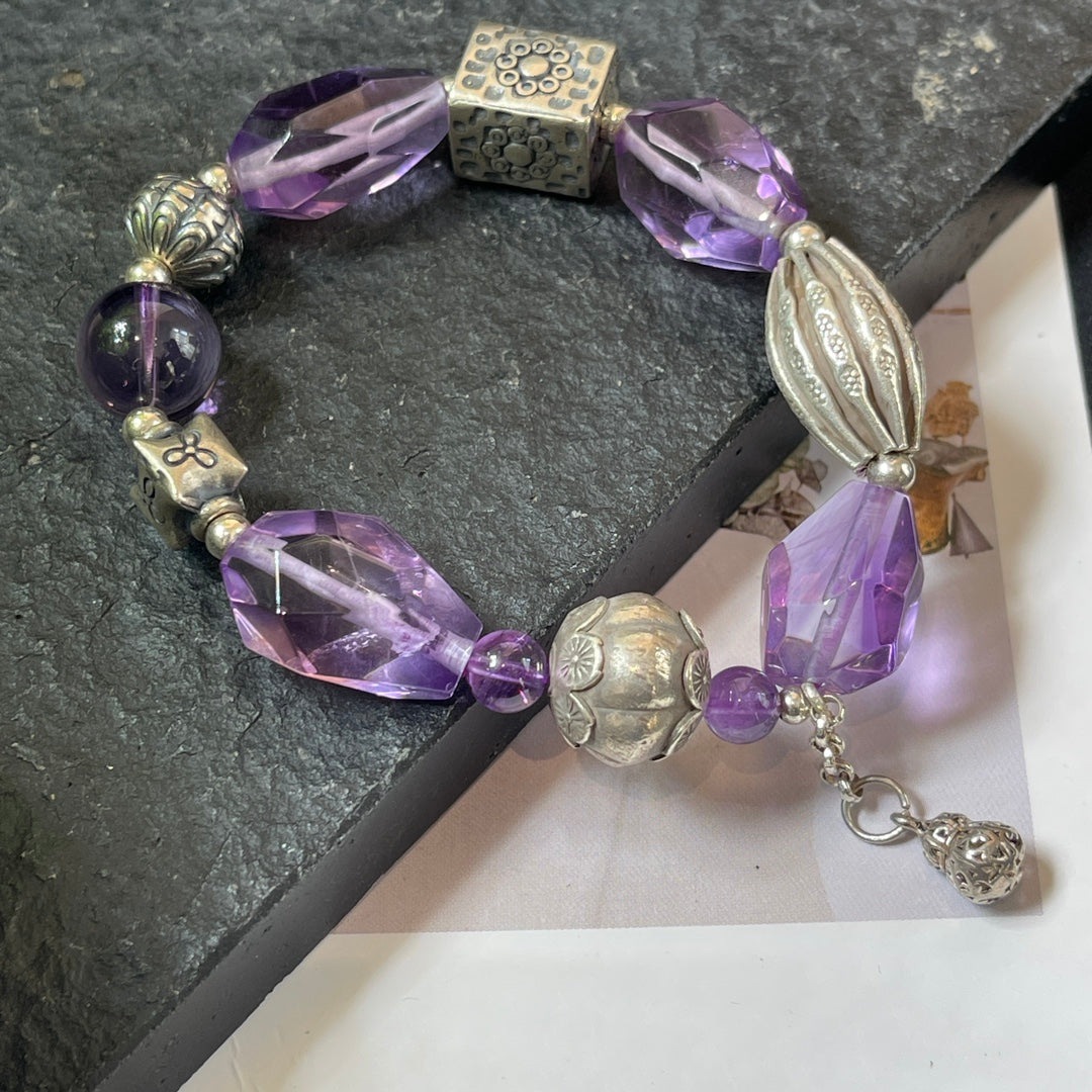 Amethyst Free Style Bracelet