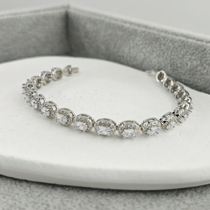 Fashion Oval Zirconia Single Loop Bracelet✨时尚椭圆锆石单圈手链✨