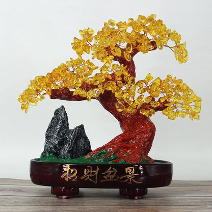 Citrine Fortune Tree Table Decorations