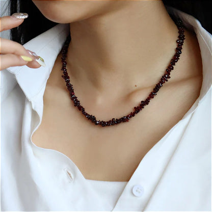 38-Exquisite Vintage Natural Stone Women's Necklace