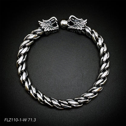 Braided Sterling Silver Men's Bracelet