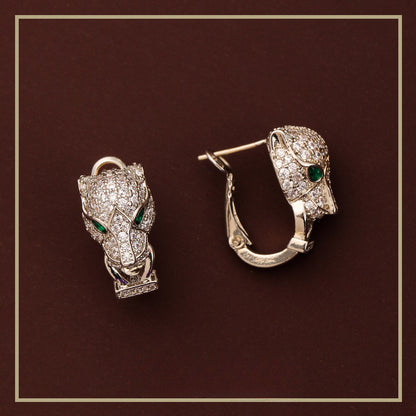 92-High-grade exquisite zircon animal earrings