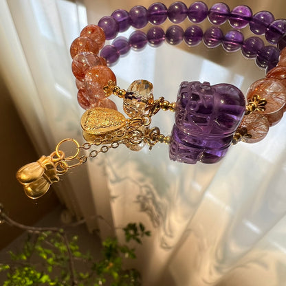 Amethyst Pixiu Bracelet