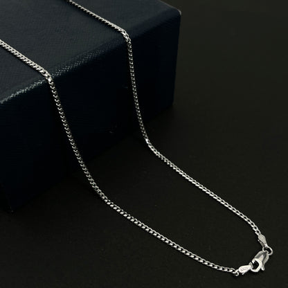 European and American hip-hop sterling silver keel necklace