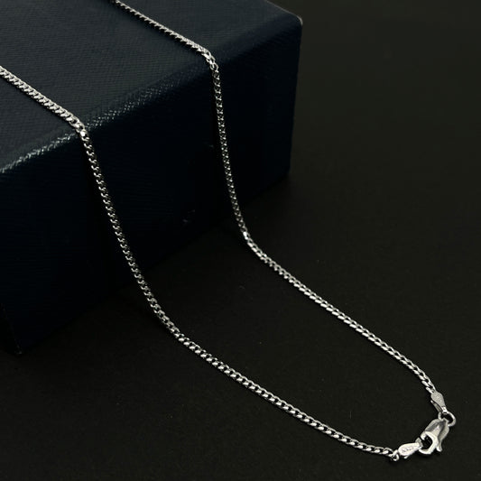 European and American hip-hop sterling silver keel necklace