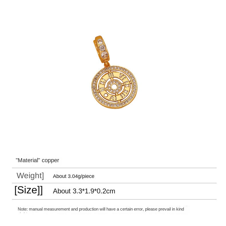 107-High-grade zircon letter personality earrings