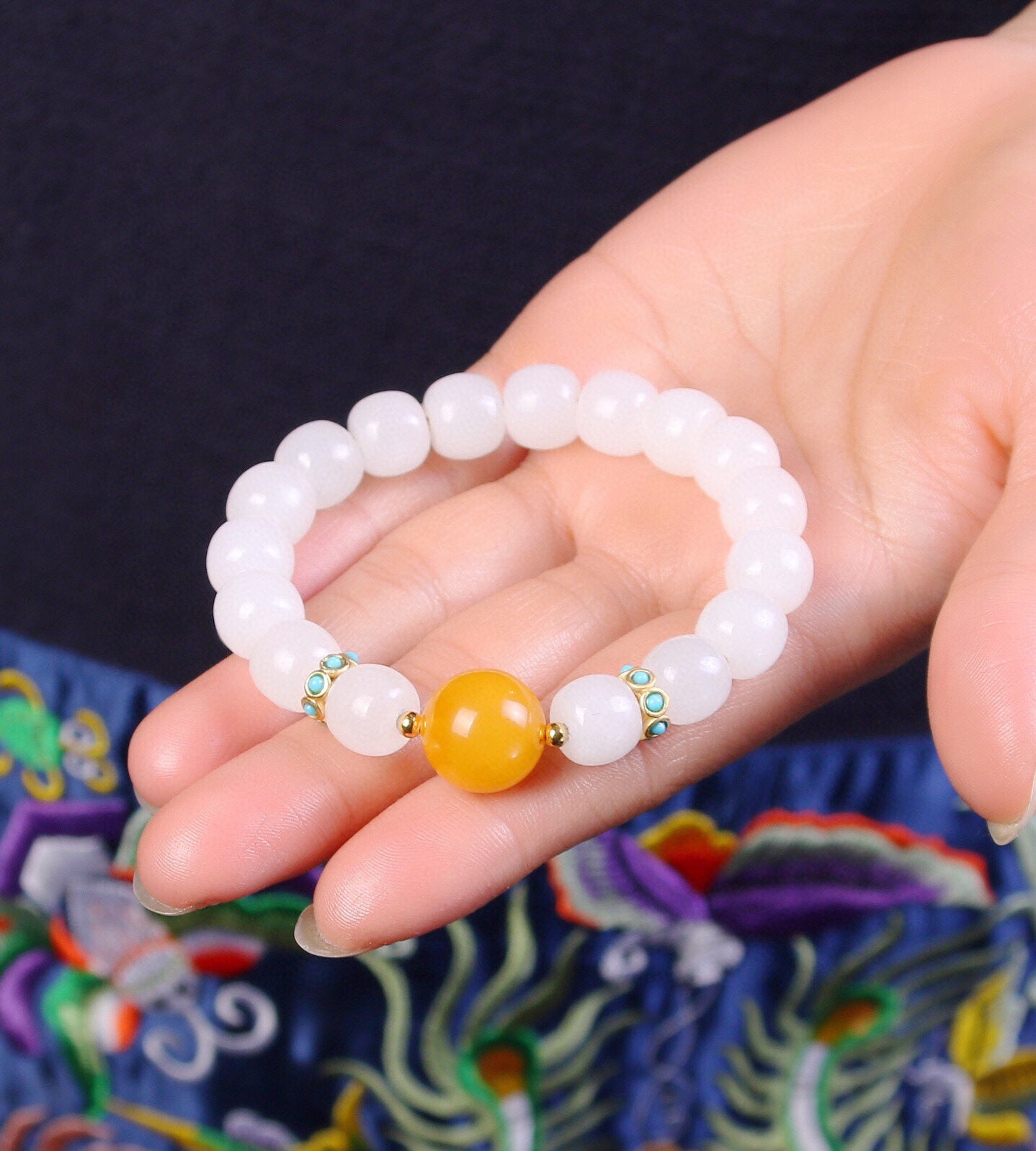 Natural Hetian Jade Bracelet