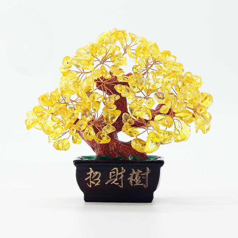 Citrine Fortune Tree Table Decorations