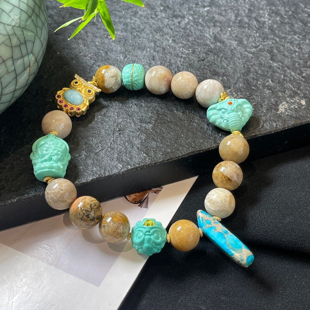 Chrysanthemum Stone Tara Bracelet