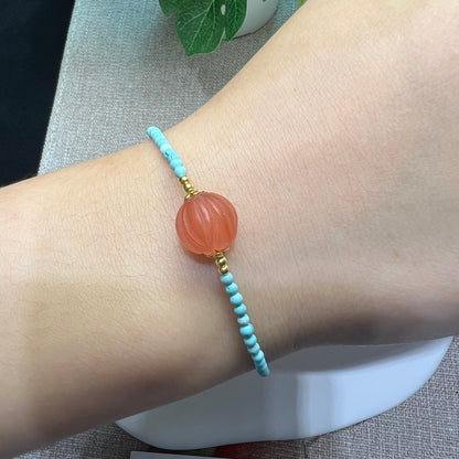 Original turquoise South Red Lotus Bracelet