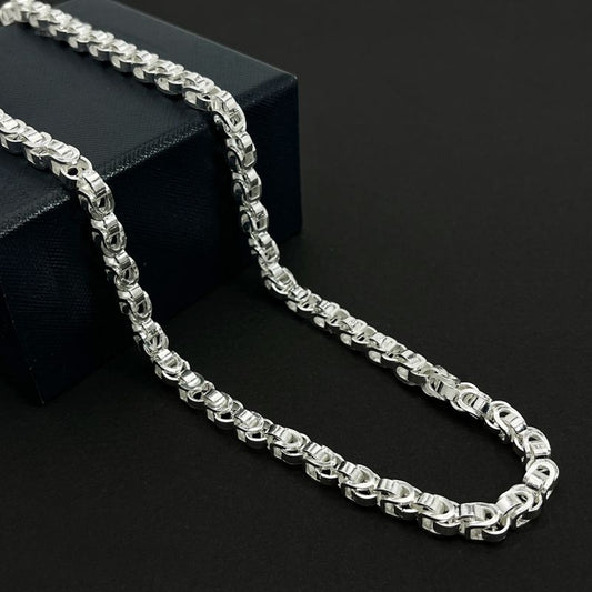 Shiny Silver Men's Necklace