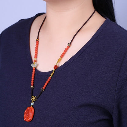 Chinese style Baoshan Nanhong necklace