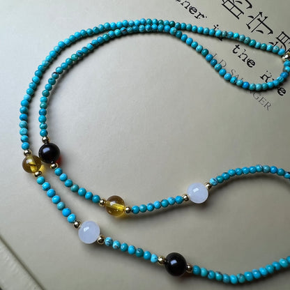 Chinese style turquoise necklace