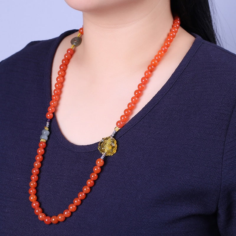 Chinese style Nanhong necklace