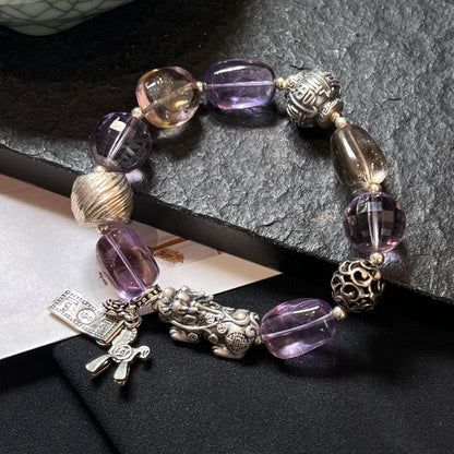 Amethyst Pixiu Bracelet