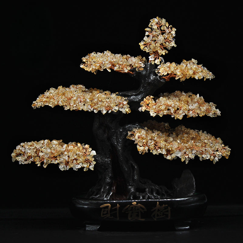 Crystal Feng Shui Fortune Tree Home Decoration Ornaments