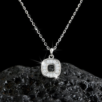 High Design Hollow Cubic Zirconia Pendant Necklace