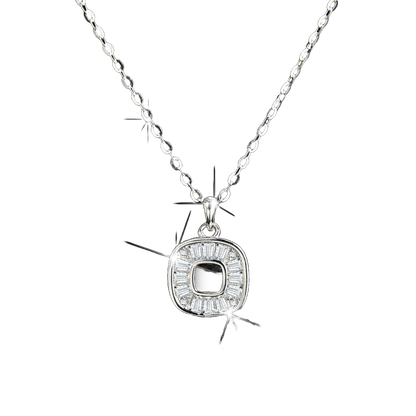 High Design Hollow Cubic Zirconia Pendant Necklace