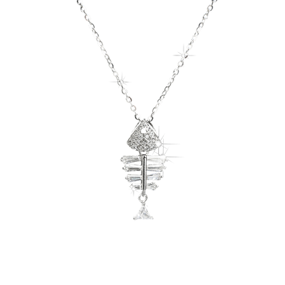 Sexy Special Design Fishbone Pendant Necklace