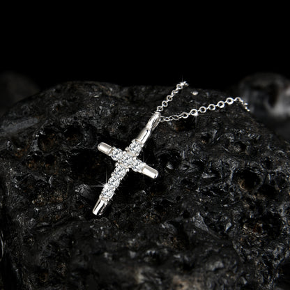 Noble and luxurious faith cross pendant necklace