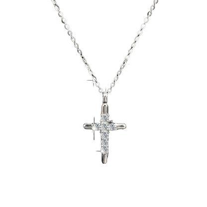 Noble and luxurious faith cross pendant necklace