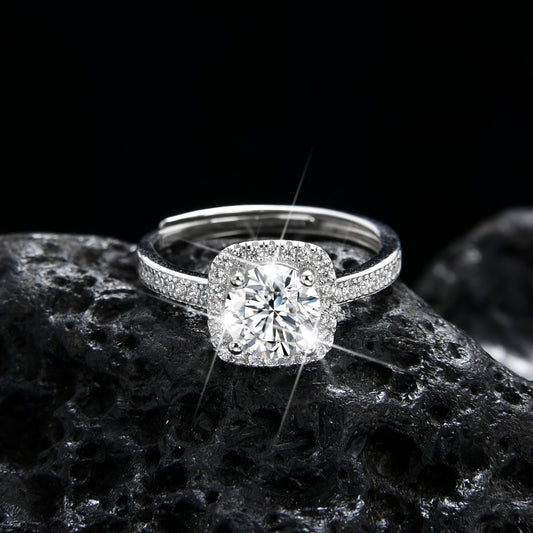 Noble Princess Square Zirconia Ring