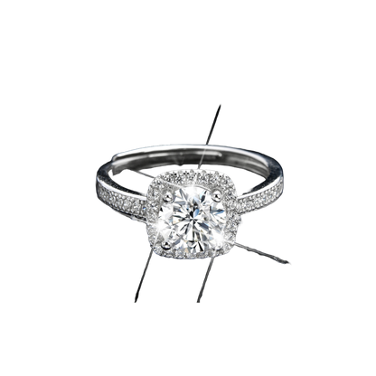 Elegant and luxurious baguette ring