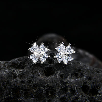 Noble and elegant four-leaf clover cubic zirconia earrings✨四叶草耳钉✨