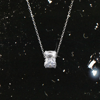 Luxury and Noble Square Zirconia Pendant Necklace