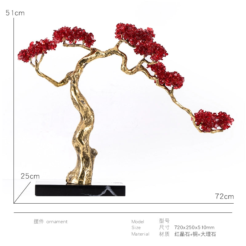 Chinese Fortune Crystal Tree Desktop Ornaments