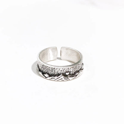 Fashionable sterling silver couple rings