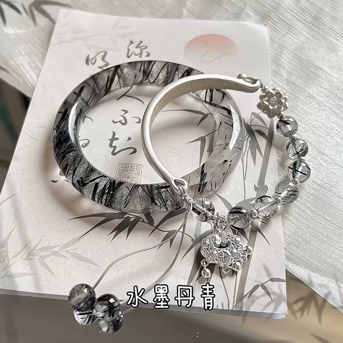 New Chinese style fox bracelet peace lock tassel bracelet