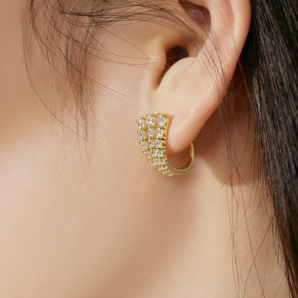 Fashion personality youth U-shaped earrings