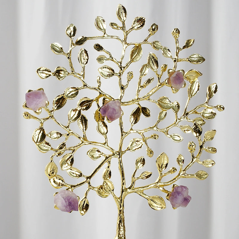 New Chinese style amethyst fortune tree decorative ornaments