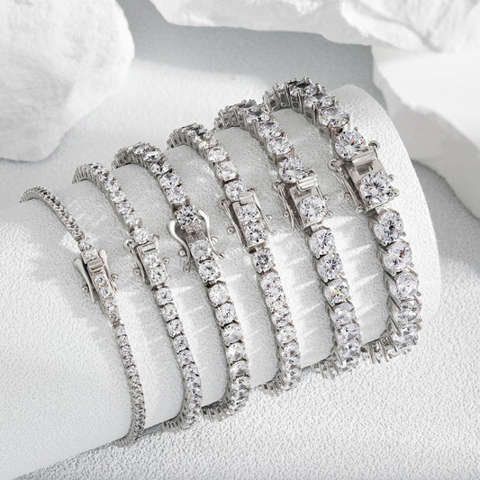 124-Full row zircon bracelet