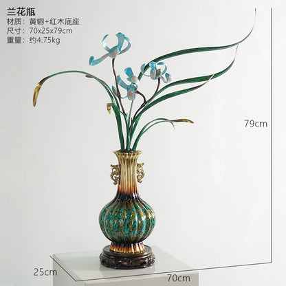 New Chinese style orchid vase decoration ornaments