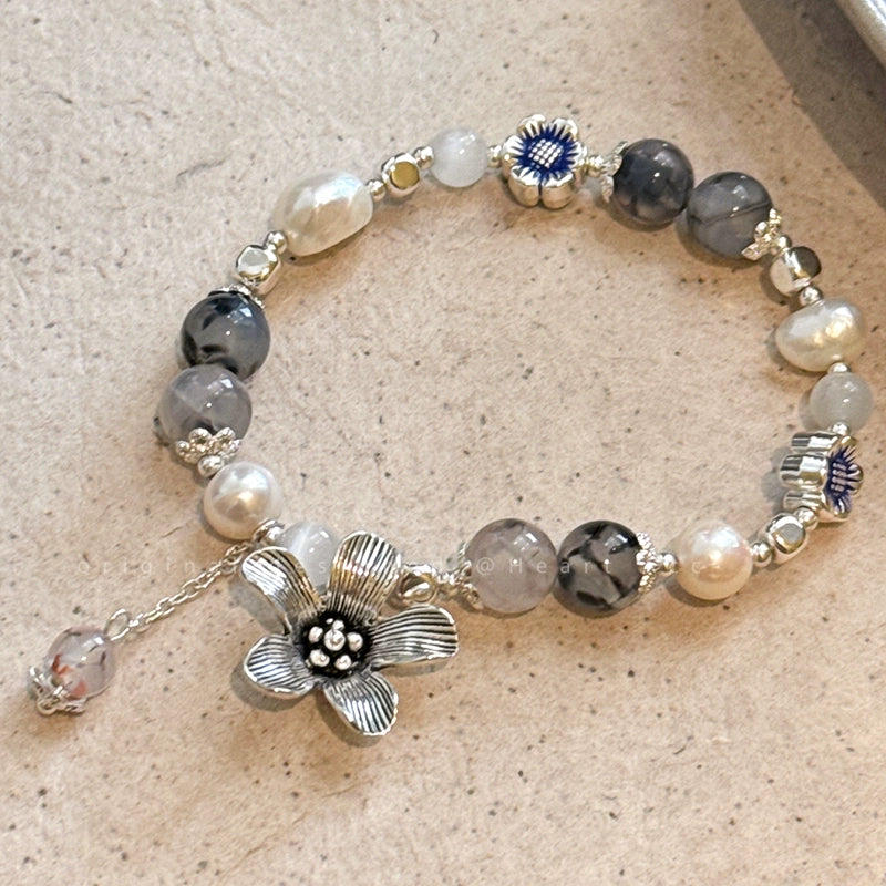 New Chinese cat's eye stone beaded bracelet