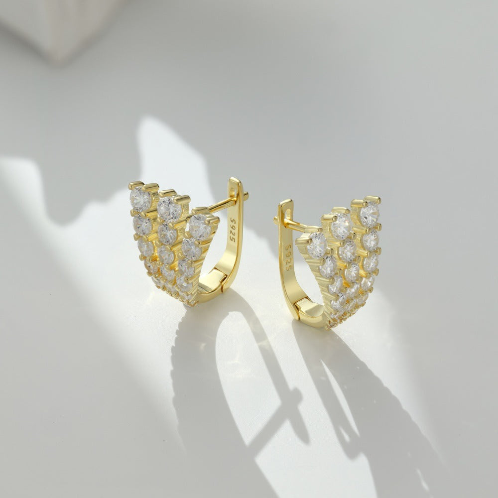 Fashion personality youth U-shaped earrings