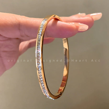 High-end fashion diamond couple bracelet