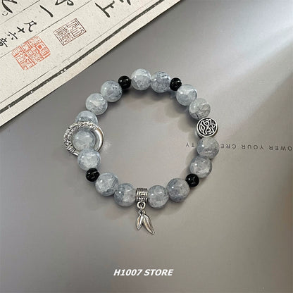 New Chinese Mochuan Ancient Style Glass Beaded Girls Bracelet Couple Bracelet