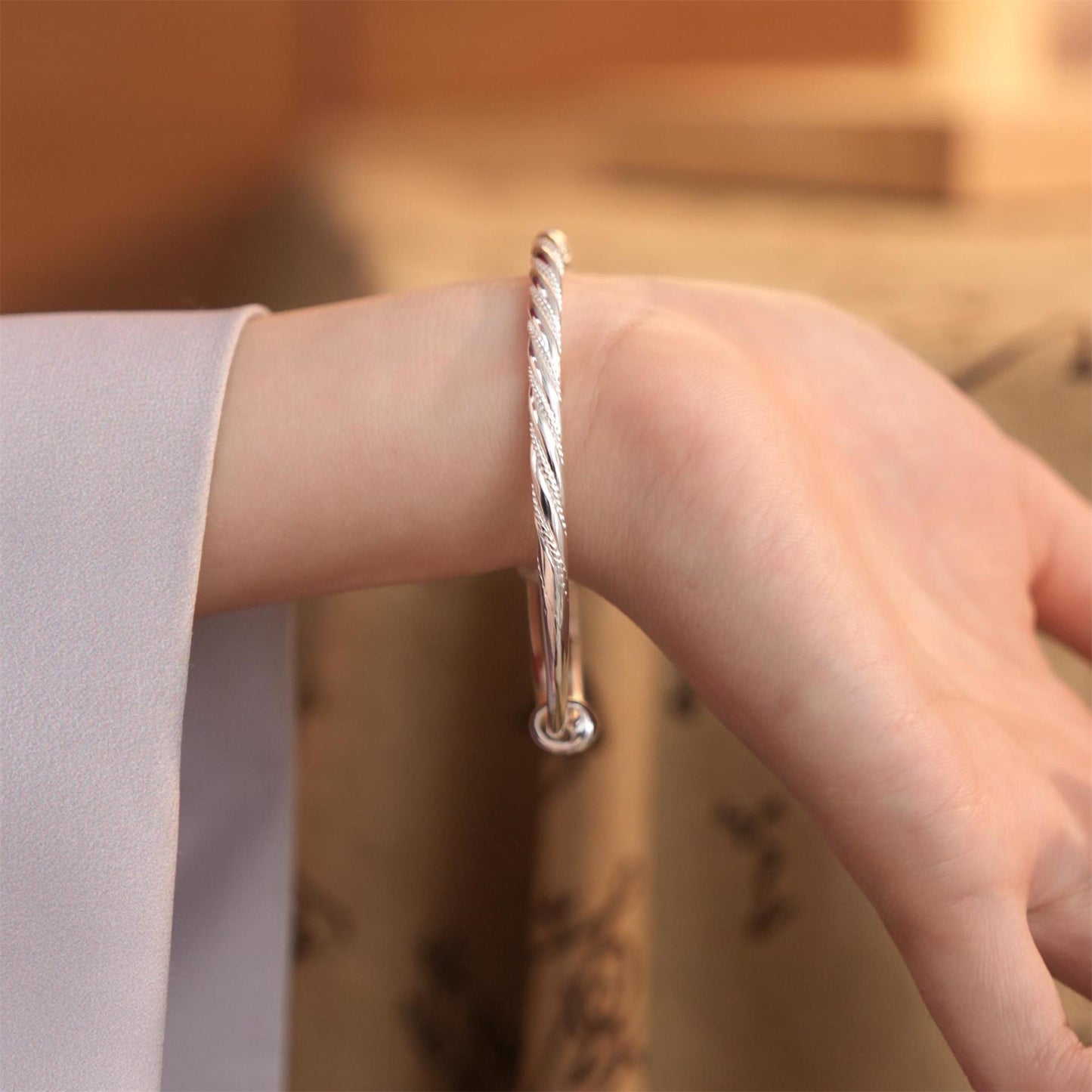 China braided sterling silver bracelet