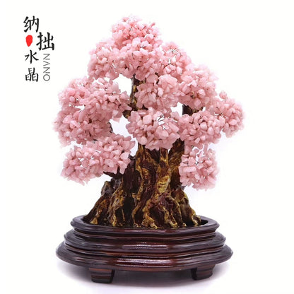 Natural crystal money tree Feng Shui fortune-attracting ornaments