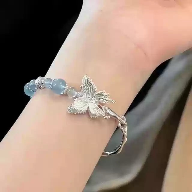 New Chinese style fox bracelet peace lock tassel bracelet